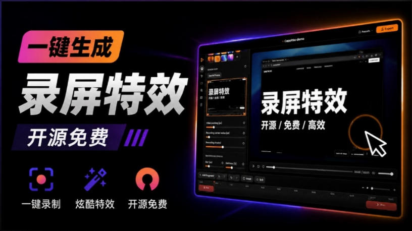 Windows录屏神器来了！一键添加自动缩放、光标润色与画面美化效果，轻松省下笔录屏软件费用Capptivo-米壳知道—知识分享平台