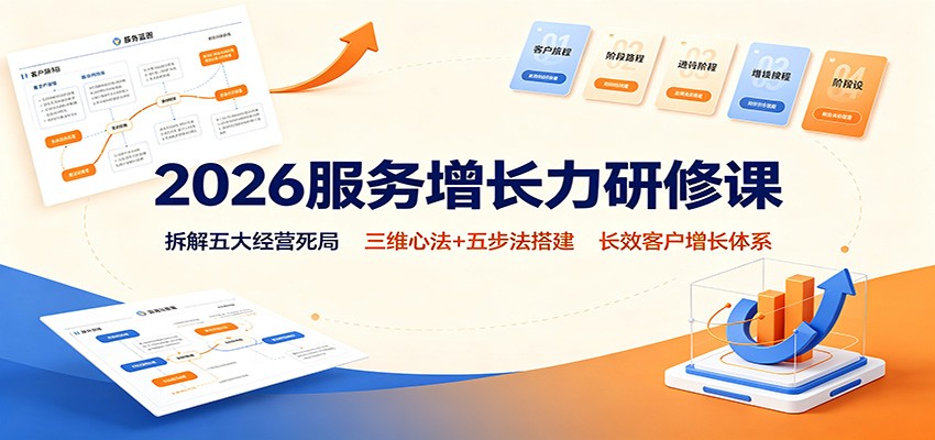 2026服务增长力研修课：拆解五大经营死局，三维心法+五步法搭建长效客户增长体系-米壳知道—知识分享平台