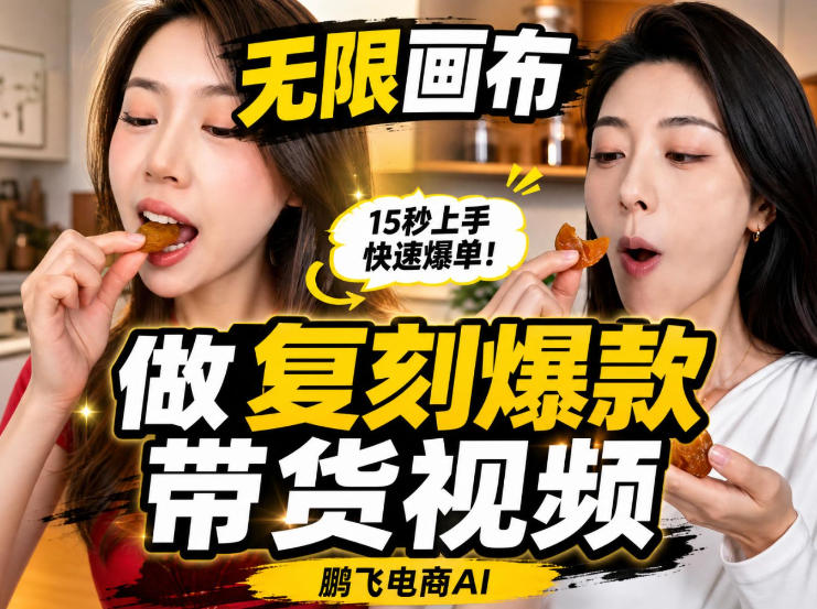 无限画布实操教程，搭一个炸裂级黑科技工作流——一键复刻爆款带货视频-米壳知道—知识分享平台