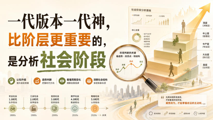 付费文章：一代版本一代神，比阶层更重要的，是分析社会阶段-米壳知道—知识分享平台