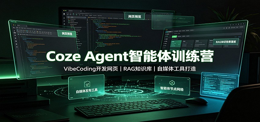 Coze Agent智能体训练营：VibeCoding开发网页，RAG知识库，自媒体工具打造-米壳知道—知识分享平台
