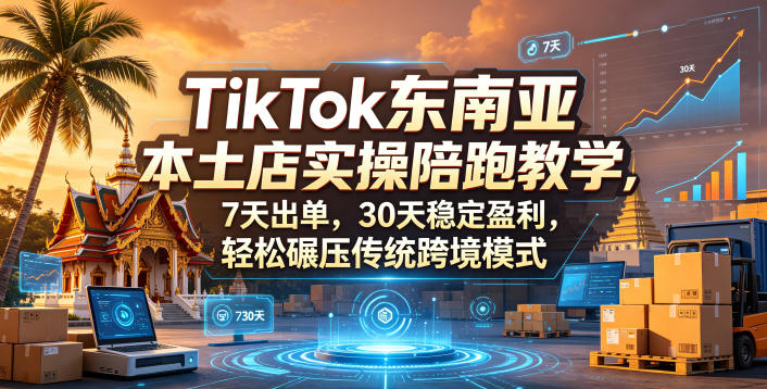 TikTok东南亚本土店实操陪跑教学，7天出单，30天稳定盈利，轻松碾压传统跨境模式(更新0819)-米壳知道—知识分享平台