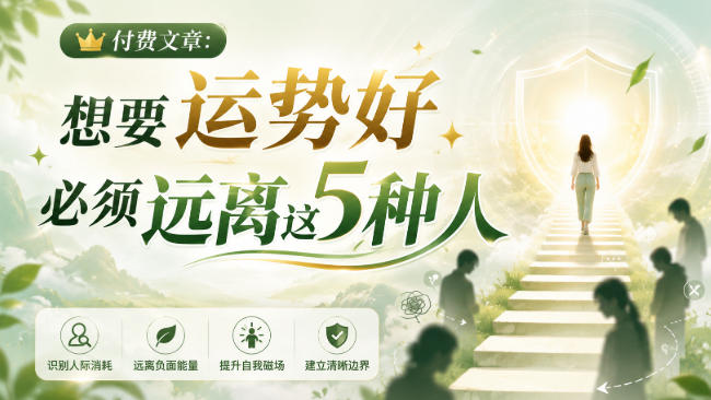 付费文章：想要运势好，必须远离这5种人-米壳知道—知识分享平台