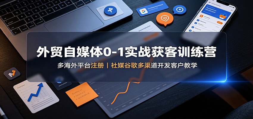 外贸自媒体0-1实战获客训练营:多海外平台注册,社媒谷歌多渠道开发客户教学-米壳知道—知识分享平台