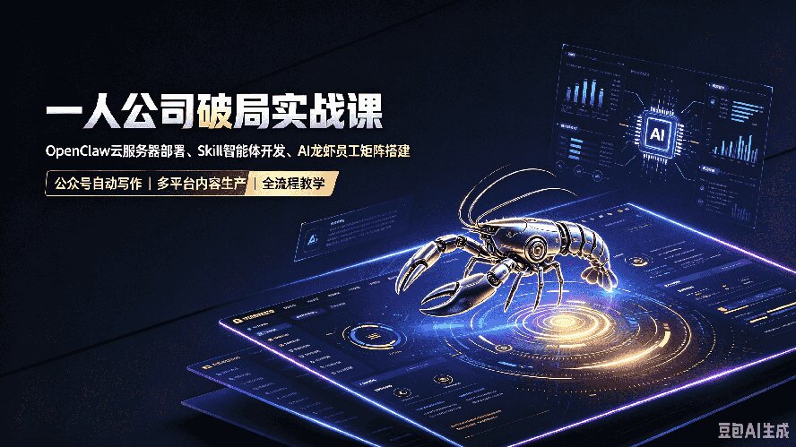 一人公司破局实战课｜OpenClaw云服务器部署、Skill智能体开发、AI龙虾员工矩阵搭建，公众号自动写作与多平台内容…-米壳知道—知识分享平台