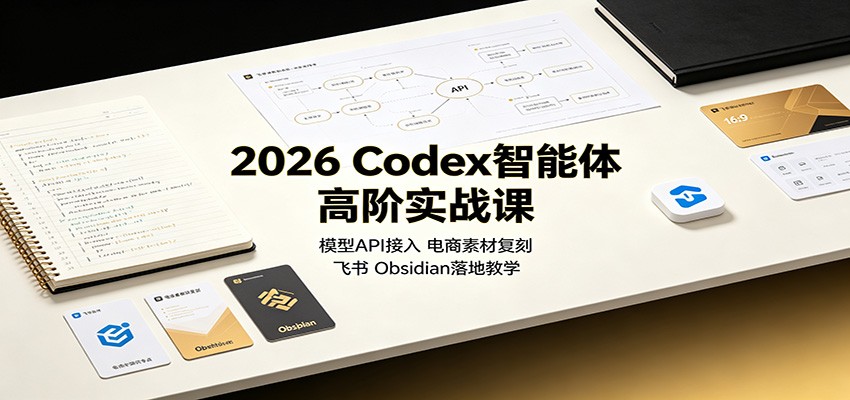 2026 Codex智能体高阶实战课：模型API接入，电商素材复刻，飞书Obsidian落地教学-米壳知道—知识分享平台