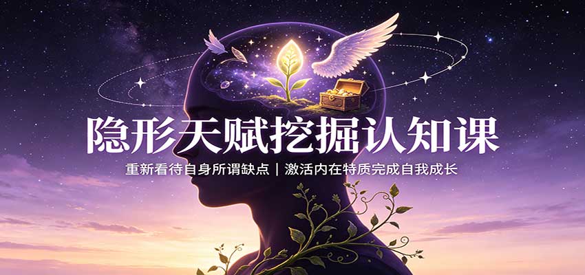 隐形天赋挖掘认知课:重新看待自身所谓缺点,激活内在特质完成自我成长-米壳知道—知识分享平台
