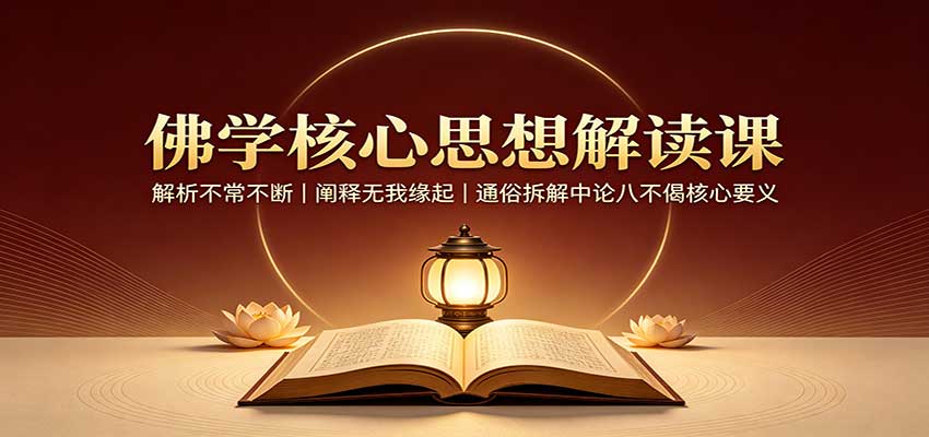 佛学核心思想解读课：解析不常不断，阐释无我缘起，通俗拆解中论八不偈核心要义-米壳知道—知识分享平台