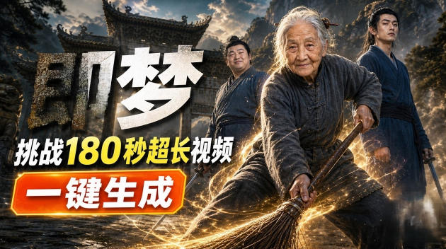 即梦挑战180秒超长视频！一键生成3分钟电影？完整制作流程详细分享！-米壳知道—知识分享平台