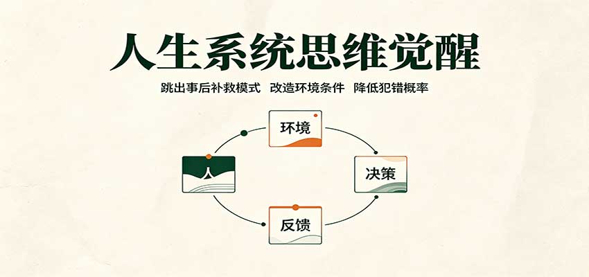 人生系统思维觉醒：跳出事后补救模式，改造环境条件，降低犯错概率-米壳知道—知识分享平台