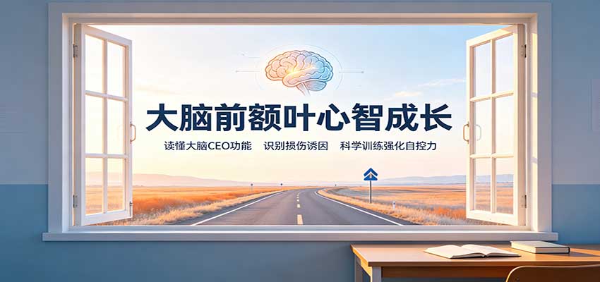 大脑前额叶心智成长：读懂大脑CEO功能，识别损伤诱因，科学训练强化自控力-米壳知道—知识分享平台