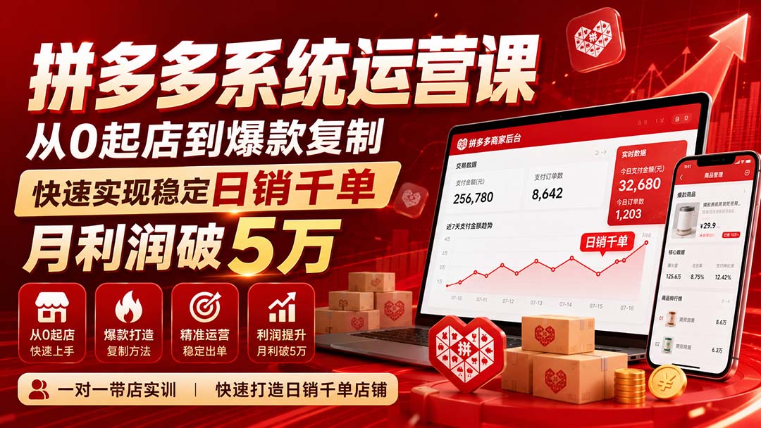 拼多多系统运营课(更新8月-米壳知道—知识分享平台