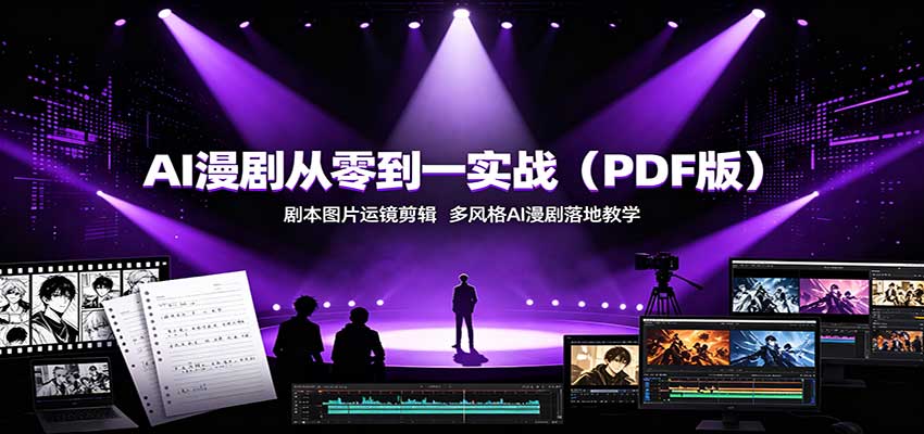 AI漫剧从零到一实战(PDF版):剧本图片运镜剪辑,多风格AI漫剧落地教学-米壳知道—知识分享平台