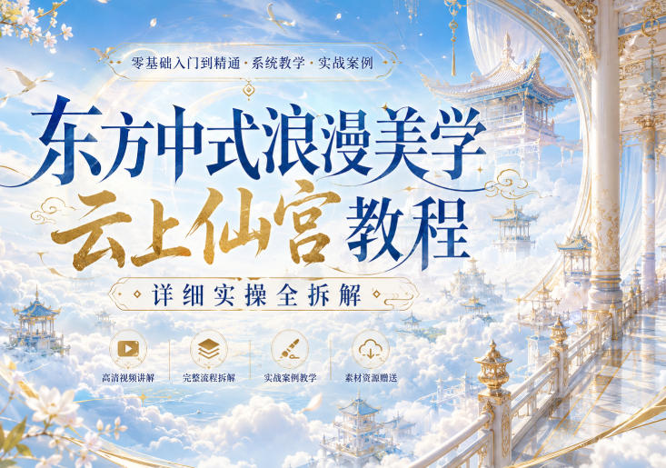 东方中式浪漫美学云上仙宫教程，详细实操全拆解-米壳知道—知识分享平台