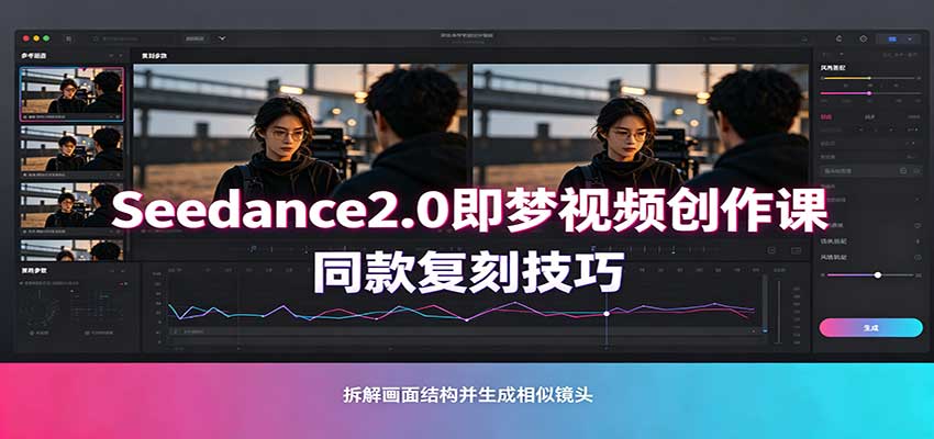 Seedance2.0即梦视频创作课：剧本式视频制作，同款复刻技巧，多行业案例落地教学-米壳知道—知识分享平台