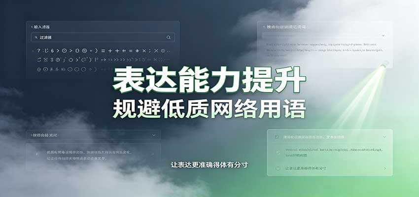 表达能力提升：语言塑造思想逻辑，规避低质网络用语，强化心智感知-米壳知道—知识分享平台