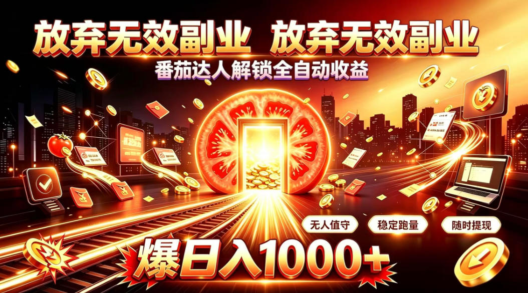 放弃无效副业，番茄达人解锁全自动收益，日入1k+，门槛最低的线上轻资产项目【揭秘】-米壳知道—知识分享平台