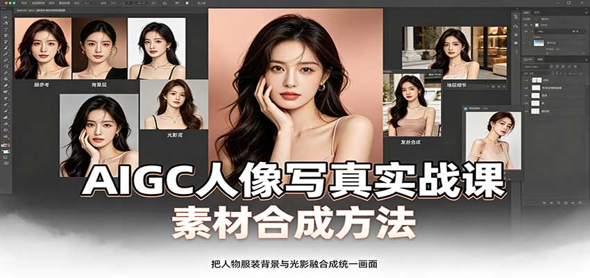AIGC人像写真实战课:软件平台部署筹备,素材合成方法,多题材写真案例-米壳知道—知识分享平台