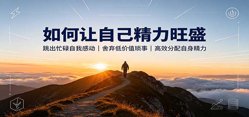 如何让自己精力旺盛：跳出忙碌自我感动，舍弃低价值琐事，高效分配自身精力-米壳知道—知识分享平台