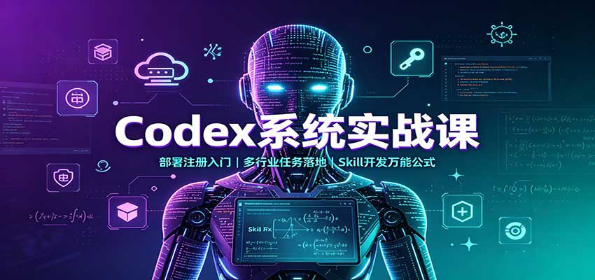 Codex系统实战课：部署注册入门，多行业任务落地，Skill开发万能公式-米壳知道—知识分享平台