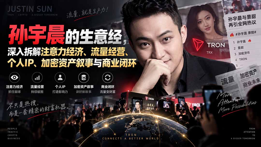 某星球精华文章——孙宇晨的生意经，深入拆解注意力经济、流量经营、个人IP、加密资产叙事与商业闭环-米壳知道—知识分享平台