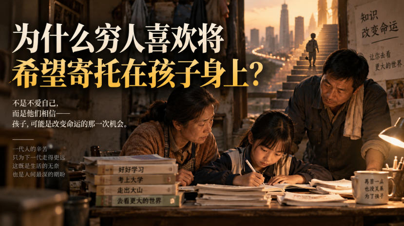 某社群精品文章：为什么穷人喜欢将希望寄托在孩子身上？-米壳知道—知识分享平台
