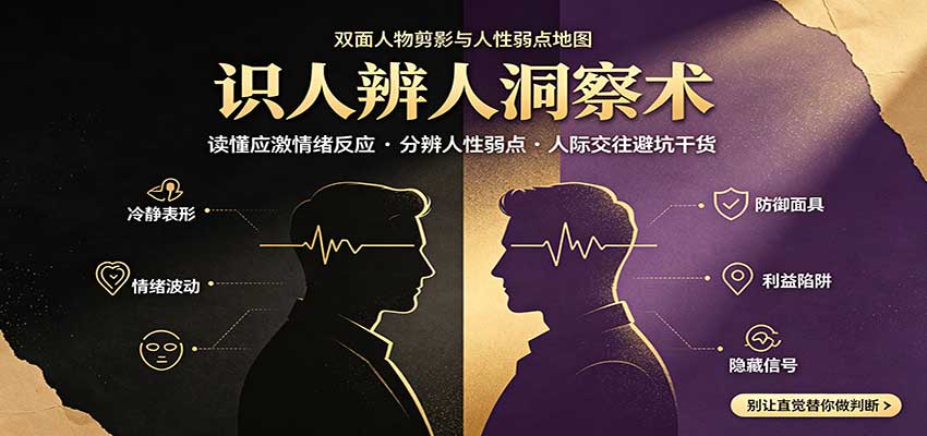 识人辨人终极心法：读懂应激情绪反应，分辨人性弱点，人际交往避坑干货-米壳知道—知识分享平台