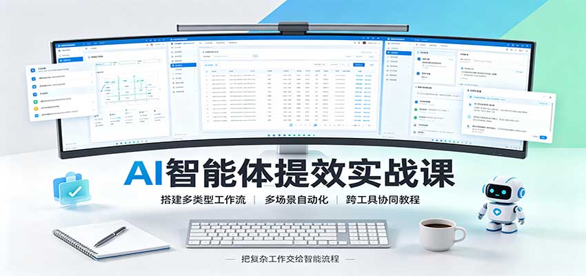 AI智能体提效实战课：搭建多类型工作流，多场景自动化，跨工具协同教程-米壳知道—知识分享平台