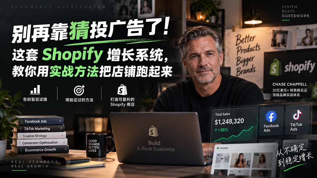 别再靠猜投广告了！这套 Shopify 增长系统，教你用实战方法把店铺跑起来【原创双语字幕】-米壳知道—知识分享平台