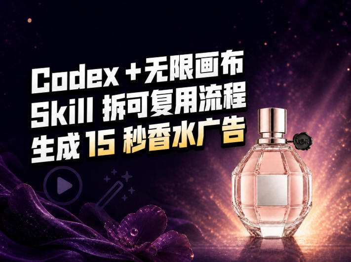 我把Amazon香水视频拆成Codex Skill：无限画布负责最后15秒-米壳知道—知识分享平台