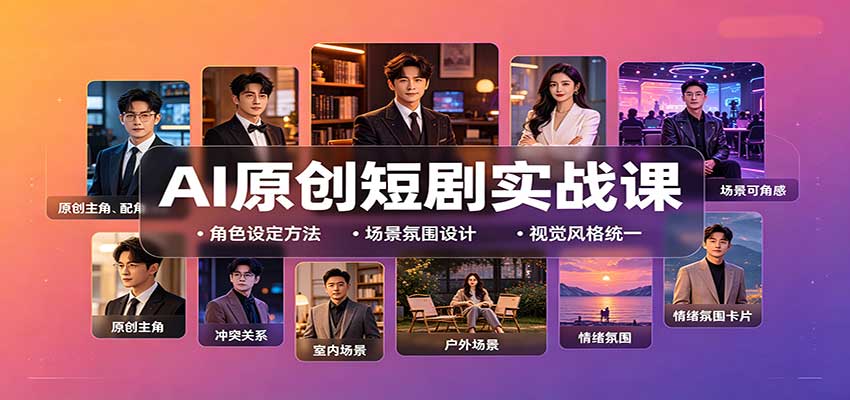 AI原创短剧实战课：从零搭建短剧创作全流程，批量产出可上线剧本-米壳知道—知识分享平台