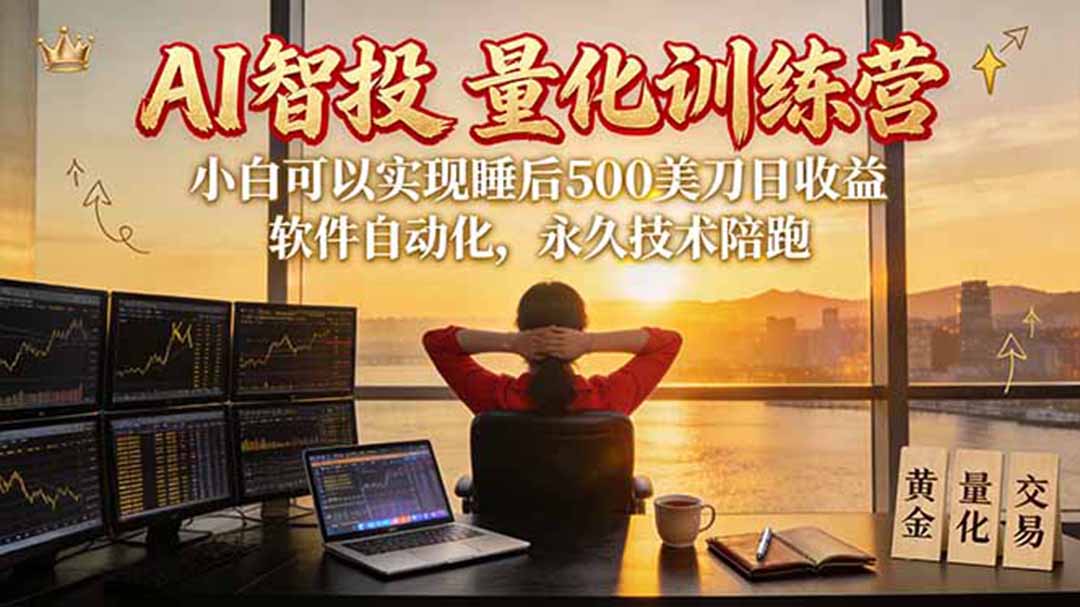 AI智投EA量化训练营【第三期】，多策略智投+防爆技术+趋势分析 ，轻松上手，矩阵放大，长期稳定。-米壳知道—知识分享平台