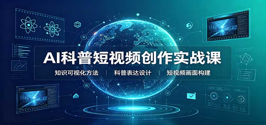 AI科普短视频创作实战课：配套要点文档，文案与视频提示词模板教学-米壳知道—知识分享平台