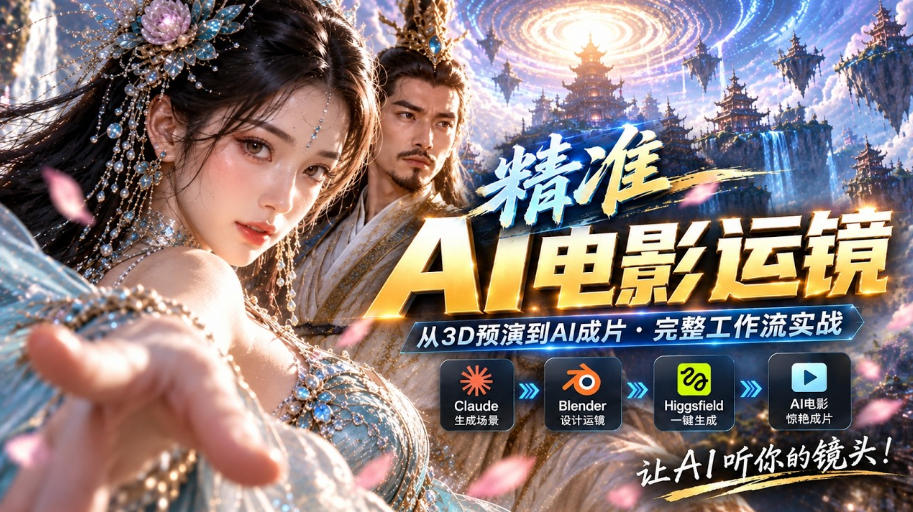 AI视频终于能精准运镜了！Claude+Blender+Higgsfield免费插件实测-米壳知道—知识分享平台