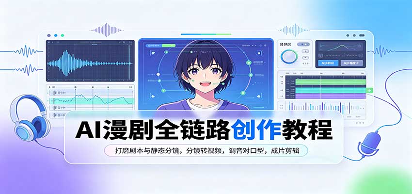 AI漫剧全链路创作教程：打磨剧本与静态分镜，分镜转视频，调音对口型，成片剪辑-米壳知道—知识分享平台