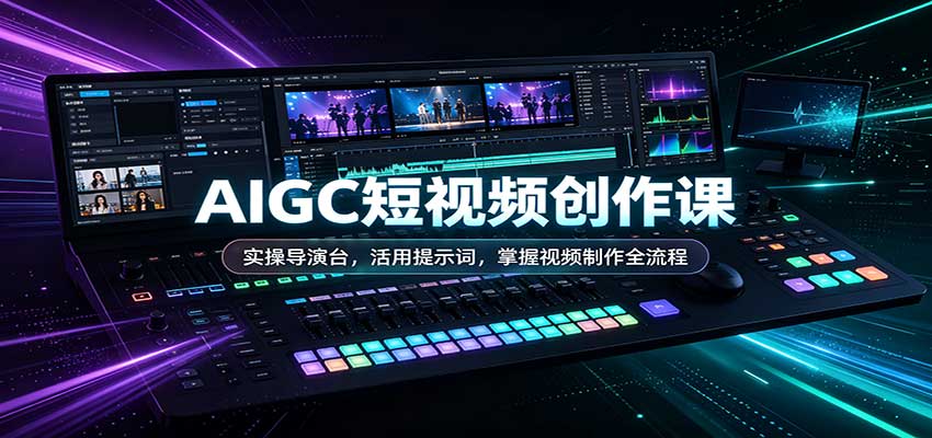 AIGC短视频创作课：实操导演台，活用提示词，掌握视频制作全流程-米壳知道—知识分享平台