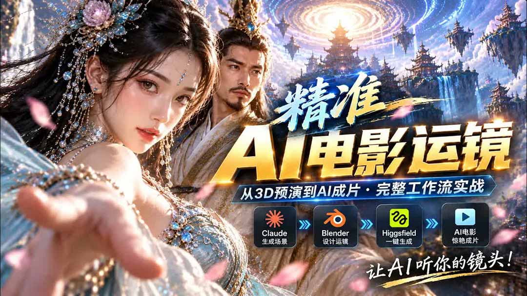 AI视频终于能精准运镜了！Claude + Blender + Higgsfield 免费插件实测-米壳知道—知识分享平台