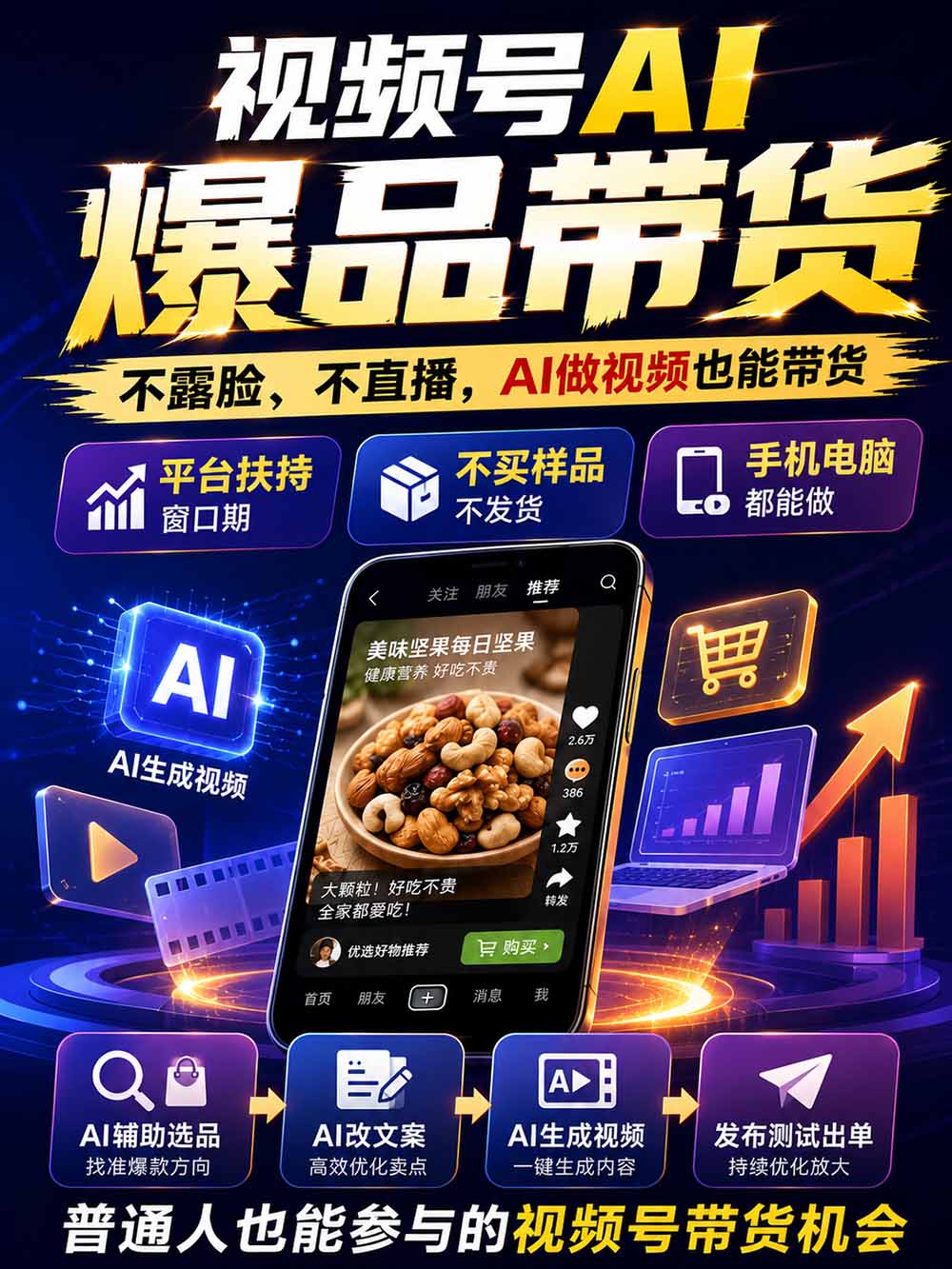 图片[2]-2026视频号AI爆品带货训练营-9月开课｜不露脸不直播，AI做视频发视频号，有人下单，你赚佣金，轻松单日佣金1000+-米壳知道—知识分享平台