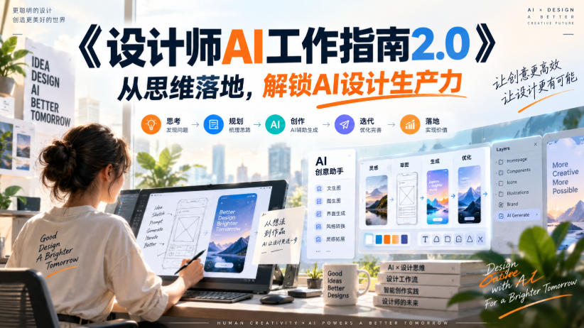 《设计师AI工作指南2.0》从思维落地-无水印，解锁AI设计生产力-米壳知道—知识分享平台