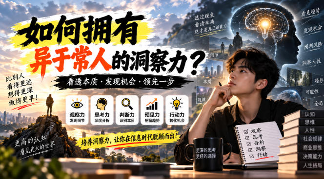 某公众号付费文章：如何拥有异于常人的洞察力？-米壳知道—知识分享平台