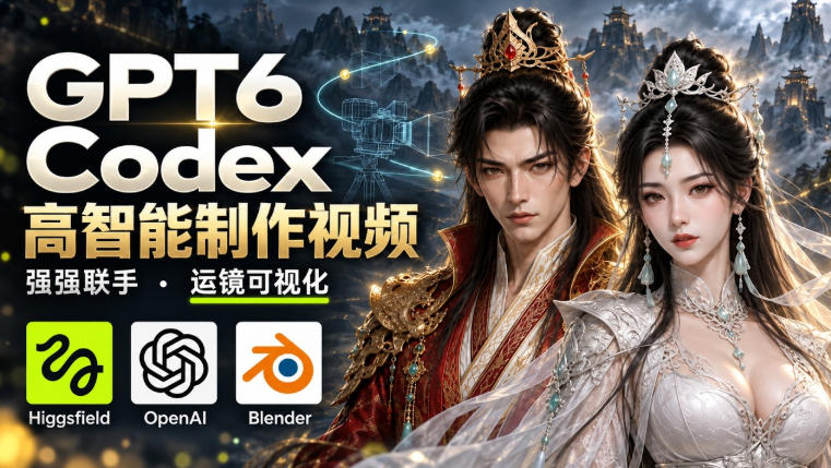 GPT-6 Astra×Codex高智能制作视频！联手Higgsfield，运镜可视化实战-米壳知道—知识分享平台