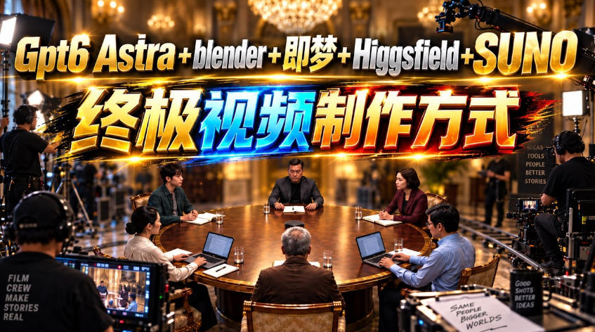 GPT-6 Astra+Blender+即梦+Higgsfield+Suno=终极视频制作方式！-米壳知道—知识分享平台