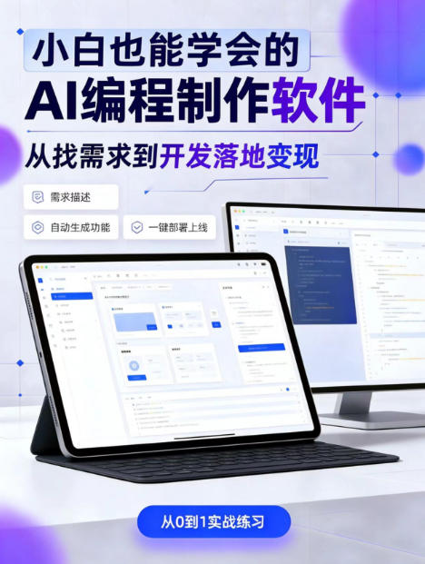 手把手教会你ai编程制作软件到变现全路径，零基础小白轻松上手，从找需求到开发落地变现【揭秘】-米壳知道—知识分享平台