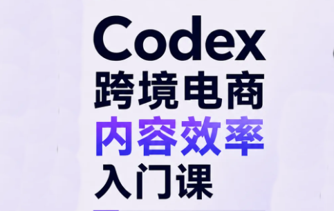 Codex跨境电商内容效率入门课-米壳知道—知识分享平台