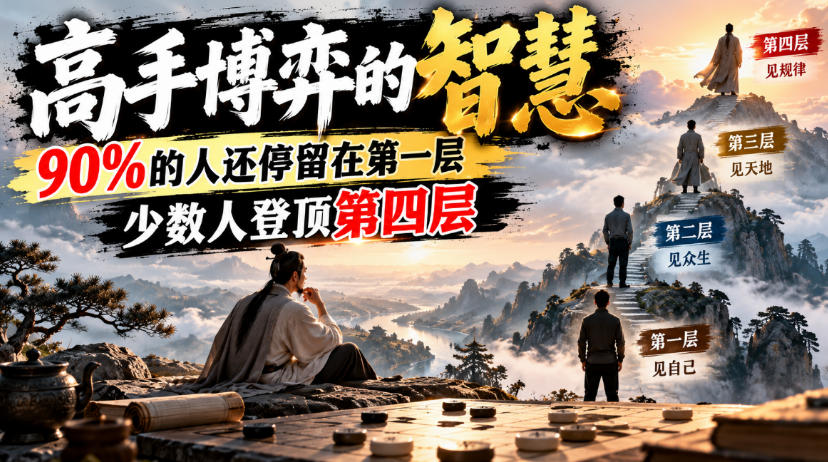 付费文章：高手博弈的智慧，90%的人还停留在第一层，少数人登顶第四层-米壳知道—知识分享平台