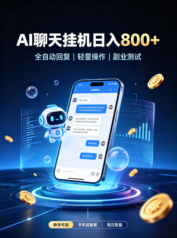 AI聊天挂G项目，日入800➕，全自动操作，适用个人副业，支持工作室矩阵操作【揭秘】-米壳知道—知识分享平台