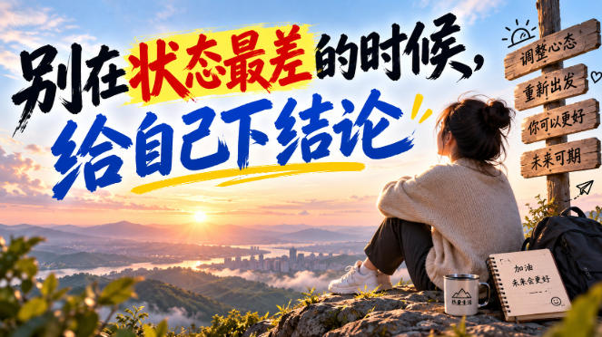 某公众号付费文章：别在状态最差的时候，给自己下结论-米壳知道—知识分享平台
