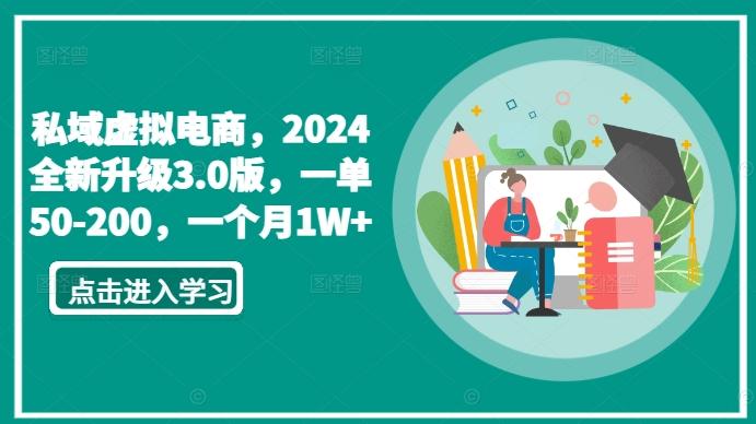 私域虚拟电商，2024全新升级3.0版，一单50-200，一个月1W+【揭秘】-米壳知道—知识分享平台