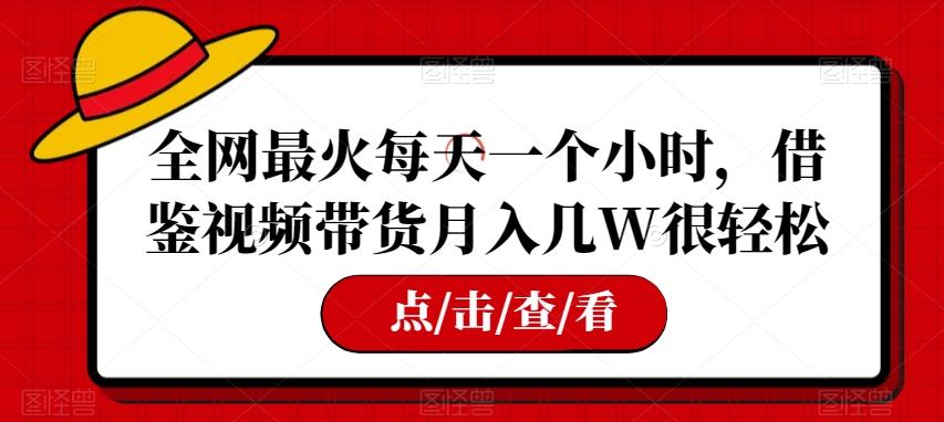 全网最火每天一个小时，借鉴视频带货月入几W很轻松【揭秘】-米壳知道—知识分享平台