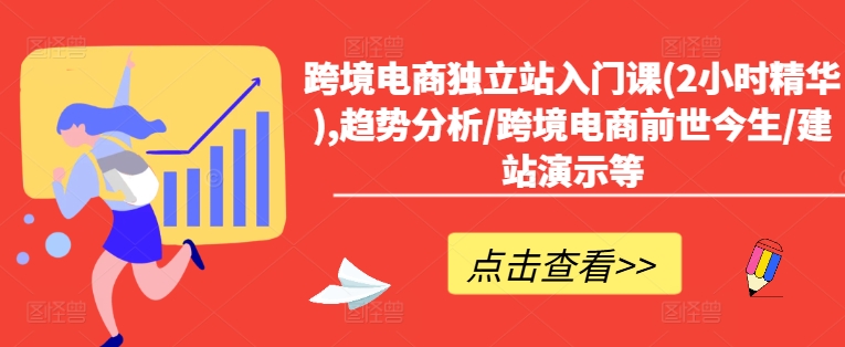 跨境电商独立站入门课(2小时精华),趋势分析/跨境电商前世今生/建站演示等-米壳知道—知识分享平台